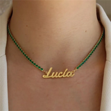 Personalized Name Necklace for Girls - Tennis Chain Choker Jewelry