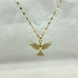 Eagle Zircon Stainless Steel Necklace for Women