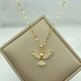 Eagle Zircon Stainless Steel Necklace for Women