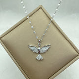 Eagle Zircon Stainless Steel Necklace for Women
