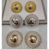 Plated Earrings Jewelry for Women Circle Clip Earrings