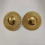 Plated Earrings Jewelry for Women Circle Clip Earrings