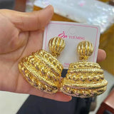 Plated Earrings for Women Jewelry Dubai African Brazilian Weddings Set