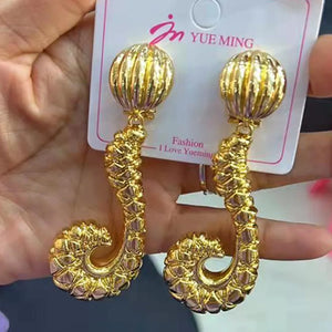 Plated Earrings for Women Jewelry Dubai African Brazilian Weddings Set