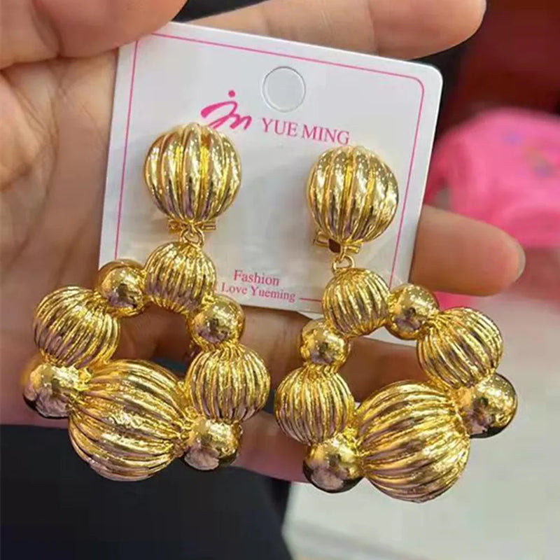 Plated Earrings for Women Jewelry Dubai African Brazilian Weddings Set