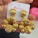 Plated Earrings for Women Jewelry Dubai African Brazilian Weddings Set