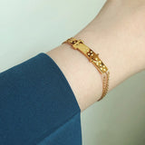 Starry Three-layer Belt Buckle Bracelets for Women