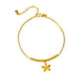 Flower Anklets Barefoot Crochet Sandals Foot Jewelry Leg Anklets