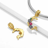 Flowers Moon Heart Mom Dangle Charm for Bracelet Necklace Lady Girl