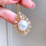 Plated Pendant Mountings Findings for Pearls Corals Jade Beads Stones