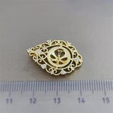 Plated Pendant Mountings Findings for Pearls Corals Jade Beads Stones