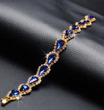 Green Garnet Emerald Tennis Bracelet Bangle Moissanite