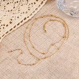 Double Layered Lariat Necklace for Women