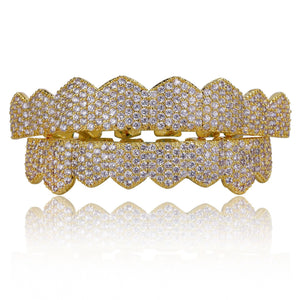 Micro Inlaid Zircon Teeth Set Hip Hop