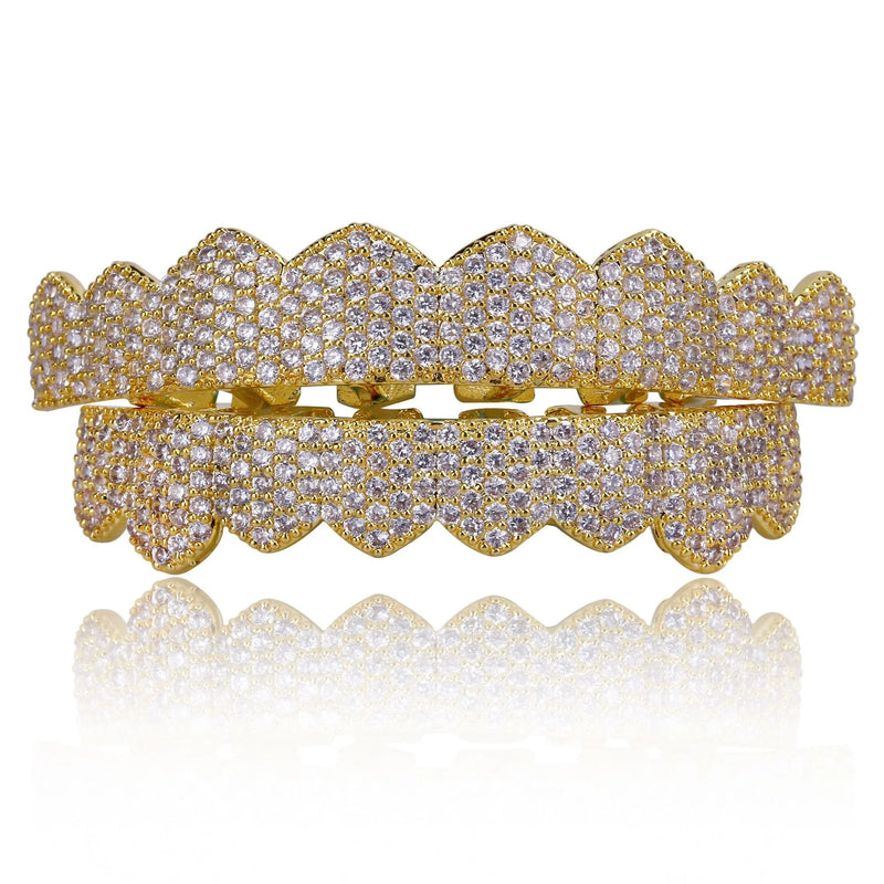 Micro Inlaid Zircon Teeth Set Hip Hop