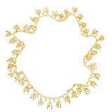 Plated Moon Pendant Tassel Chain Body Jewelry Thai Ethnic Costumes Dress