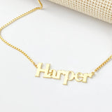 Plated Name Necklace, Dainty & Personalized