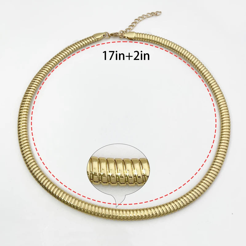 Plated Necklace For Women Chain Necklace Wedding Party Dubai Jewelry