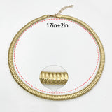 Plated Necklace For Women Chain Necklace Wedding Party Dubai Jewelry