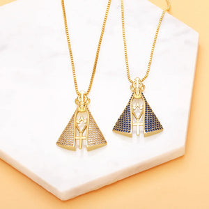 Our Lady of Aparecida Necklace Copper Box Chain Necklace Catholic Jewelry
