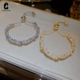 Pearl Rhinestone Zircon Bracelet for Women Wedding Party Jewelry