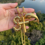Elephant Pattern Pendant Necklace for Daily Wear