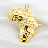 Africa Map Elephant Dolphin Copper Pendant