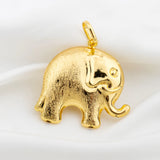 Africa Map Elephant Dolphin Copper Pendant