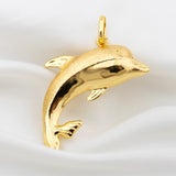 Africa Map Elephant Dolphin Copper Pendant