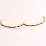 Rainbow Colorful Cz Thin Bangle Bracelet for Women