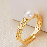 Adjustable Ring Base Findings Settings for Pearl Beads