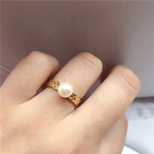 Adjustable Ring Base Findings Settings for Pearl Beads