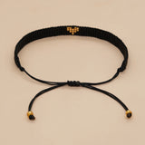 Seed Beaded Heart Bracelet Waterproof Cotton Rope Chain Charm Bracelets