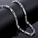 5MM Silver Stainless Steel Chain Choker Necklace for Men