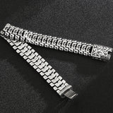 Solid Stainless Steel Men's Bracelet Man Bracelet Handles On Hand Strap
