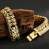 Solid Stainless Steel Men's Bracelet Man Bracelet Handles On Hand Strap