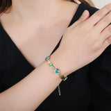 Plated St. Jude 8 Crystal Bracelet Charm for Women