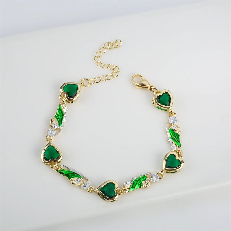 Plated St. Jude 8 Crystal Bracelet Charm for Women