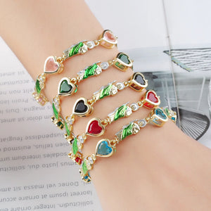 Plated St. Jude 8 Crystal Bracelet Charm for Women