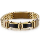 Stainless Steel Bracelet Men 13MM Chain Mens Bracelet With Magnet Clasp