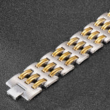 25MM Titanium Men's Bracelet Stainless Steel Bangle Jewelry