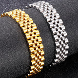 Stainless Steel Chain Bracelet 15MM Wide Adjustable Length Men Women