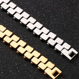 Stainless Steel Men's Hand Bands Bracelets Homme Man Bangles For Men
