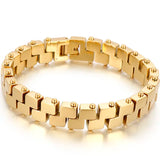 Stainless Steel Men's Hand Bands Bracelets Homme Man Bangles For Men