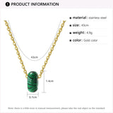 Natural Stone Pendant Necklace for Women