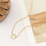 Stainless Steel Sun Star Pendant Choker Chain Necklace