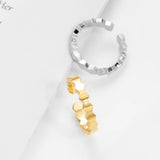 Heart-shaped Stainless Steel Rings for Women Party Jewelry