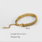 Stainless Steel Watch Belt Bracelet for Women