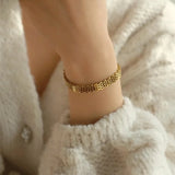 Stainless Steel Watch Belt Bracelet for Women