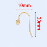 925 Silver Earwires with Ball End 20x10mm, 10pcs=5 Pairs
